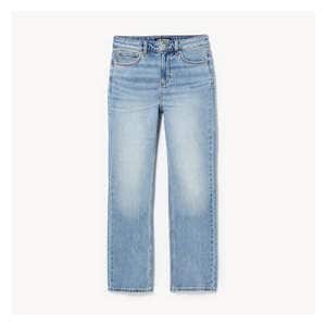 【NONCODE】Rael four button denim trousers Revolt Jeans Women's Plus Size Denim Bib Overalls, Dark